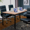 Large Table 35x70 Inches Computer Desk/Dining Table, Office Desk Sturdy Writing Workstation for Home Office Modern Simple Sturdy Laptop Study Table- Walnut