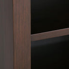 SIMPLIHOME Artisan Bedside Table - 24 inch Wide Solid Wood Nightstand Table in Russet Brown, Contemporary Bedroom Side or End Table with 1 Drawer, Open Shelf Storage and Bronze Knobs
