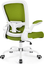 FelixKing Office Chair, Ergonomic Desk Chair Breathable Mesh Chairs Adjustable High Back Lumbar Support Flip-up Armrests, Executive Rolling Swivel Comfy Computer Chairs Home Office Avocado Green