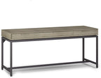 SIMPLIHOME Banting Desk - 72-Inch Wide Solid Hardwood and Metal Writing Desk in Distressed Grey, Modern Industrial Home Office Computer Table for Study with 2 Drawers and Flip-Down Keyboard Tray