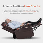 MCombo Heavy Duty Lift Chair for Elderly, Extra Wide Dual Motor Power Lift Recliner 450lbs with Hidden Cup Holders, USB Charging, Breathable Faux Leather R7777 (Dark Brown)