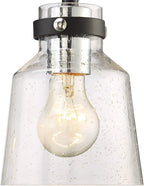 Possini Euro Design Broadway Modern Industrial Wall Light Black Painted Faux Wood Hardwired 23" 3-Light Fixture Clear Seedy Glass Shade for Bedroom Bedside Bathroom Vanity Living Room Hallway House