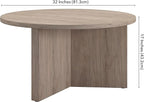 Henn&Hart Anders Coffee Table, 32" Wide,Grey
