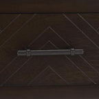 SAFAVIEH Home Collection - Peyton Dark Chocolate Console Table with 3 Drawers and 1 Shelf, Farmhouse Accent Entryway Table (CNS5705E)