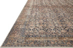 Loloi Amber Lewis Billie Collection, Ink & Salmon 6'-0" x 9'-0" Area Rug – Antique & Distressed Accent Rugs for Living Room, Bedroom, Entryway & Hallway, No Shed High Traffic Area Home Decor Rug
