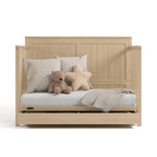 Graco Hadley 5-in-1 Convertible Crib with Drawer (Driftwood) – GREENGUARD Gold Certified, Fits Standard Crib Mattress, Converts to Toddler Bed, Daybed and Full Bed, 4 Adjustable Mattress Heights