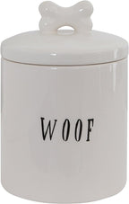 Creative Co-Op Woof Jar with Bone Handle on Lid