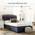 Signature Design by Ashley King Size Chime 8 Inch Medium Firm Gel Memory Foam Mattress with Green Tea & Charcoal Extract, Fiberglass Free, Mattress In A Box