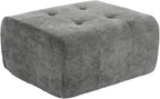 Cloud Ottoman, Modern Boneless Modular Footstool for Modular Sectional Couch for Living Room, No Assembly, Grey