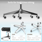 Ergonomic Office Chair, Mesh Desk Chair with Adjustable Headrest and 2D Armrest，Computer Chairs with Lumbar Support, Big and Tall Office Chair 400lbs, Large (01black)