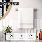 5-Pieces Bathroom Hardware Set, SUS304 Stainless Steel Wall Mounted 16 Inch Hand Towel Bar, Toilet Paper Holder, Towel Ring, Towel Hooks, Bathroom Towel Bar Set, Brushed Nickel