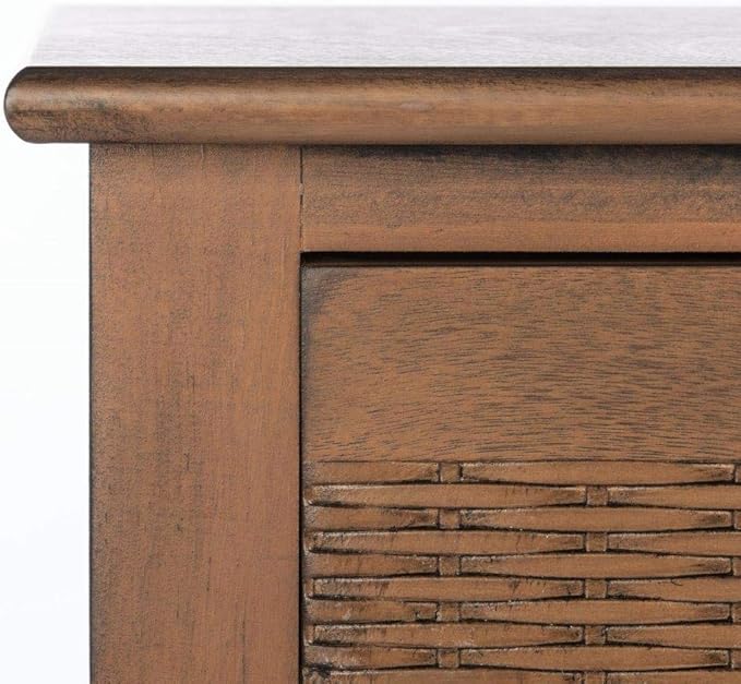 SAFAVIEH Home Collection Landers Brown 2-Drawer Console Table CNS5710C