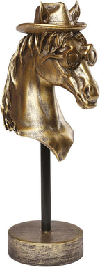 Handcrafted Resin Sculpture (Bronco)- Modern Home Decor Accent, Trending Living Room & Office Decor, Elegant Tabletop & Shelf Decor for Desk, Bookshelf, Nightstand - Unique Gift Idea