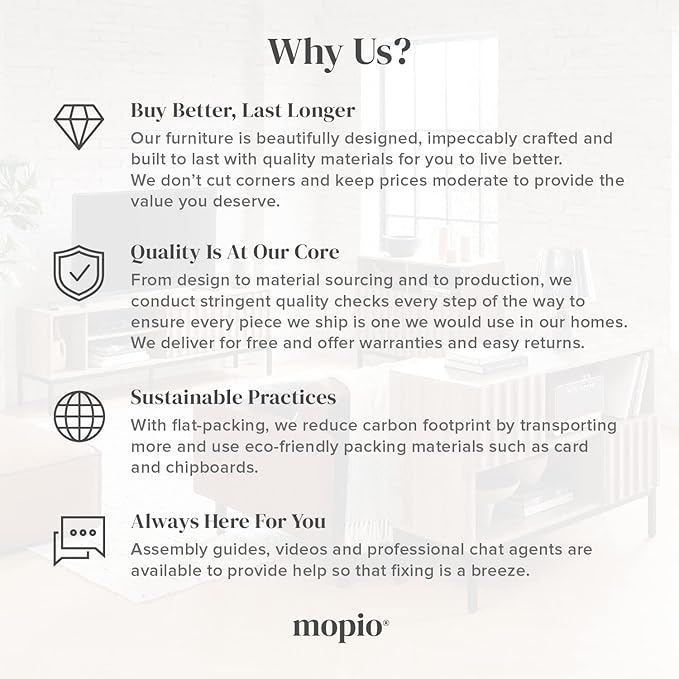 mopio Brooklyn Corner Storage Cabinet, Mid Century Modern Buffet, Entertainment Center, Storage Cabinet with Doors and Shelves, Media Cabinet for 55 inch TV Stand, for Living Room