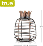 True Juicy Pineapple Stainless Steel Wine Cork Holders Decorative, Holds 50 Corks, Kitchen Bar Accessories, Rustic Home Decor Design, Set of 1