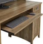 Bush Furniture Salinas Computer Desk with Hutch | Study Table with Drawers, Cabinets & Pullout Keyboard/Laptop Tray | Modern Home Office Desk in Reclaimed Pine | Work Desk with Storage