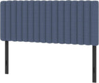Full Size Upholstered Headboard Only, Channel Tufted Headboard with Adjustable Height, Easy Assembly, Navy Blue