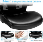 Office Chair, Ergonomic Desk Chair with Adjustable Lumbar Support, High Back Mesh Computer Chair with Heavy Duty Metal Base, Executive Chair for Home Office