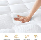 koorlian Twin Bed Mattress 8 Inch - Cooling Hybrid Single Mattress in a Box for Back Pain Relief - Pocket Spring & Memory Foam | Fiberglass-Free, Medium Firm Feel, CertiPUR-US, 120 Nights Trial