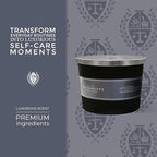 Pecksniffs Luxurious Black Tall Amber & Oud Wood Scented Candle | 3 Wicks, 283g/9.9oz