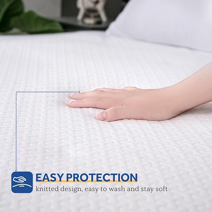 Sealy Heated Mattress Pad Twin, Zone Heating Electric Bed Warmer with Deep Pocket, 10 Heat Setting Controller & 1-12 Hours Auto Shut Off, Knitted Breathable Heated Mattress Cover, White