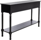 SAFAVIEH Home Collection Peyton Black 3-Drawer Lower Shelf Console Table CNS5705B