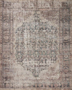 Loloi Amber Lewis Georgie Collection GER-08 Lagoon/Beige 3'-0" x 10'-0", .19" Pile Height, Runner Rug
