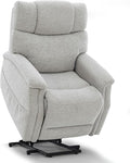 Power Lift Recliner Chair for Elderly - Electric Powered Recliner with Zero Gravity, 360 lbs Capacity, Extended Leg Support, USB, Supportive Design for Seniors, Light Gray