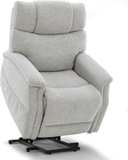 Power Lift Recliner Chair for Elderly - Electric Powered Recliner with Zero Gravity, 360 lbs Capacity, Extended Leg Support, USB, Supportive Design for Seniors, Light Gray