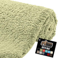 GORILLA GRIP Bathroom Rugs, 60x24, Ultra Soft Absorbent Mat, Thick Plush Bath Rug, Machine Washable, Microfiber Quick Dry, Mats for Shower, Bathtub and Floor, Home Decor Accessories, Sage