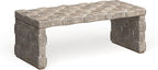 Safavieh Home Collection Adkin White Rattan Rectangle Coffee Table
