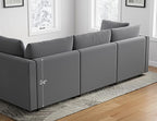 Sectional Couches for Living Room U Shaped Cloud Couch with Ottoman Deep Plush 5 Seats Sofa Modern Sofa for Apartment