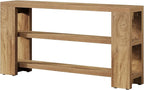 Tribesigns 70.9-Inch Extra Long Console Table with Storage, Narrow Wooden Sofa Table Behind The Couch, Farmhouse 3-Tier Entry Foyer Table for Entryway, Living Room, Hallway