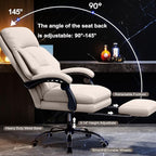Office Chair with Leg Rest Executive Desk Chairs with Wheels High Back Computer Gaming Chairs Adjustable Reclining Ergonomic Work Chair for Home Office