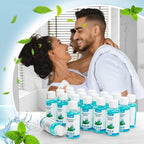25 Travel Size Mouthwash Bulk Mini Mouthwash, Fresh Mint Portable Mouthwash Individual 1.2oz/35ml Mouthwash Bottles for Travel Toiletry Kits, Blue