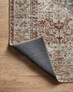 Loloi Amber Lewis Georgie Collection GER-04 Teal/Antique 8'-4" x 11'-6", .19" Pile Height, Area Rug
