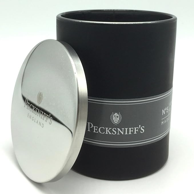 Pecksniffs Amber & Oud Wood Candle 6.34 Oz. in Glass from England
