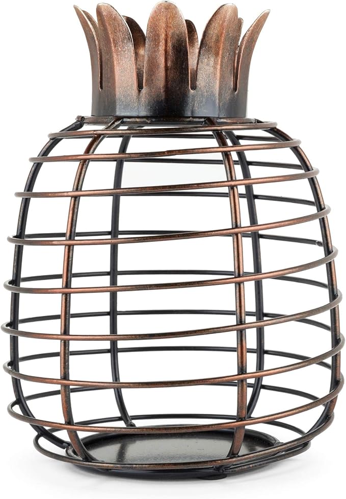 True Juicy Pineapple Stainless Steel Wine Cork Holders Decorative, Holds 50 Corks, Kitchen Bar Accessories, Rustic Home Decor Design, Set of 1