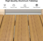 PURPLE LEAF 11 Pieces Outdoor Dining Set with Patio Aluminium Dining Table and Wicker Chairs Modern Furniture Cushions Sets for Backyard Indoor Decor Kitchen Teak