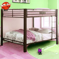 Latest Upgrade & Stronger Steel Queen Over Queen Bunk Bed, Heavy Duty Thickened More Rust-Proof Metal Bunk Queen Bed with Enhanced Legs & Slats (Easier Assembly)