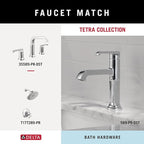 Delta Tetra (1-Pack) Toilet Paper Holder Polished Chrome Tissue Roll Holder for Bathroom Organization and Storage Pivoting Toilet Tissue Holder Wall Bathroom Accessories 78955