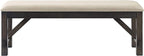 Crosley Furniture Hayden Wood Dining Bench for Entryway or Mudroom, Slate
