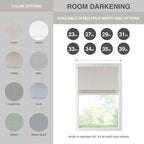 Madison Park Galen Cordless Roman Shade, 39"W x 64"H, Sheen Ivory – Room Darkening, Thermal Insulated, Energy Efficient Window Blind with Subtle Sheen Basketweave Fabric for Privacy