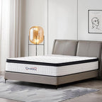 12 Inch King Hybrid Mattress – Medium Firm, Memory Foam & Responsive Pocket Springs, Enhanced Edge Support, Motion Isolation, Pressure Relief, Eco-Friendly, Compressed for Easy Setup