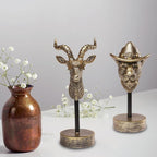 Handcrafted Resin Sculpture (Antelope)- Modern Home Decor Accent, Trending Living Room & Office Decor, Elegant Tabletop & Shelf Decor for Desk, Bookshelf, Nightstand - Unique Gift Idea