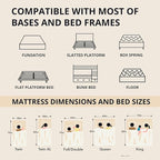 EGOHOME 14 inch Firm Full Mattress, Memory Foam Mattres with Cooling Cover, Bed in a Box, CertiPUR-US Certified, Breathable and Supportive, Made in USA, 54x75x14 Black