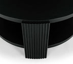 SAFAVIEH Couture Collection Liabella Black Round Coffee Table