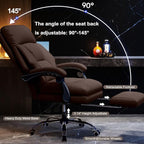 Office Chair with Leg Rest Executive Desk Chairs with Wheels High Back Computer Gaming Chairs Adjustable Reclining Ergonomic Work Chair for Home Office