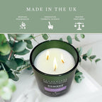 Pecksniff's Relax Candle - 3 Wick, 19.4 oz, 550g - Long-Lasting RelaxFragrance - Soothing Ambiance for Home Decor - Elegant Dark Green Design