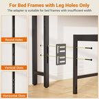 Aheaplus Headboard for King Size Bed with Storage, Headboards with Outlets, USB Ports and LED Light, King Size Head Board Only, Height Adjustable, Reversible, Sturdy and Stable Headboard, Black Oak